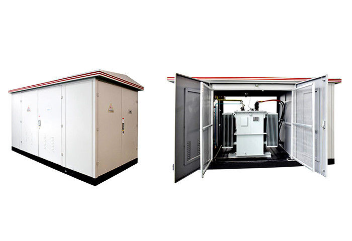Kotak Substation Listrik Prefabrikasi Outdoor Tekanan Rendah 40.5kV Nilai Tegangan pemasok